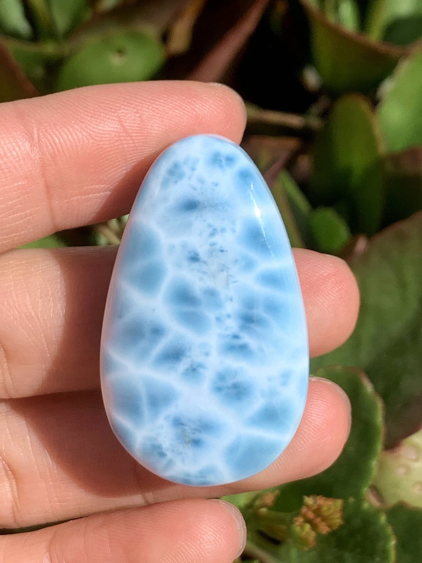 AAA Natural Authentic Dominican Larimar Pendant,Gems Jewelry,Gems Pendant,Crystal Pendant,ET716