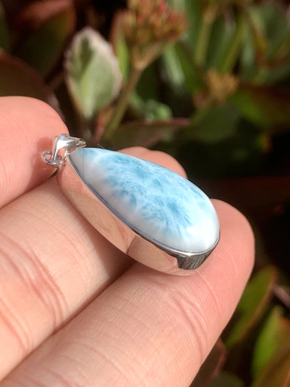 AAA Natural Authentic Dominican Larimar Pendant,Gems Jewelry,Gems Pendant,Crystal Pendant ET728