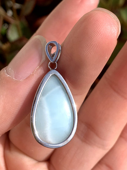 AAA Natural Authentic Dominican Larimar Pendant,Gems Jewelry,Gems Pendant,Crystal Pendant ET728