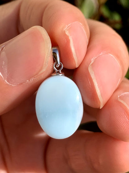 AAA Natural Authentic Dominican Larimar Pendant,Gems Jewelry,Gems Pendant,Crystal Pendant ET730