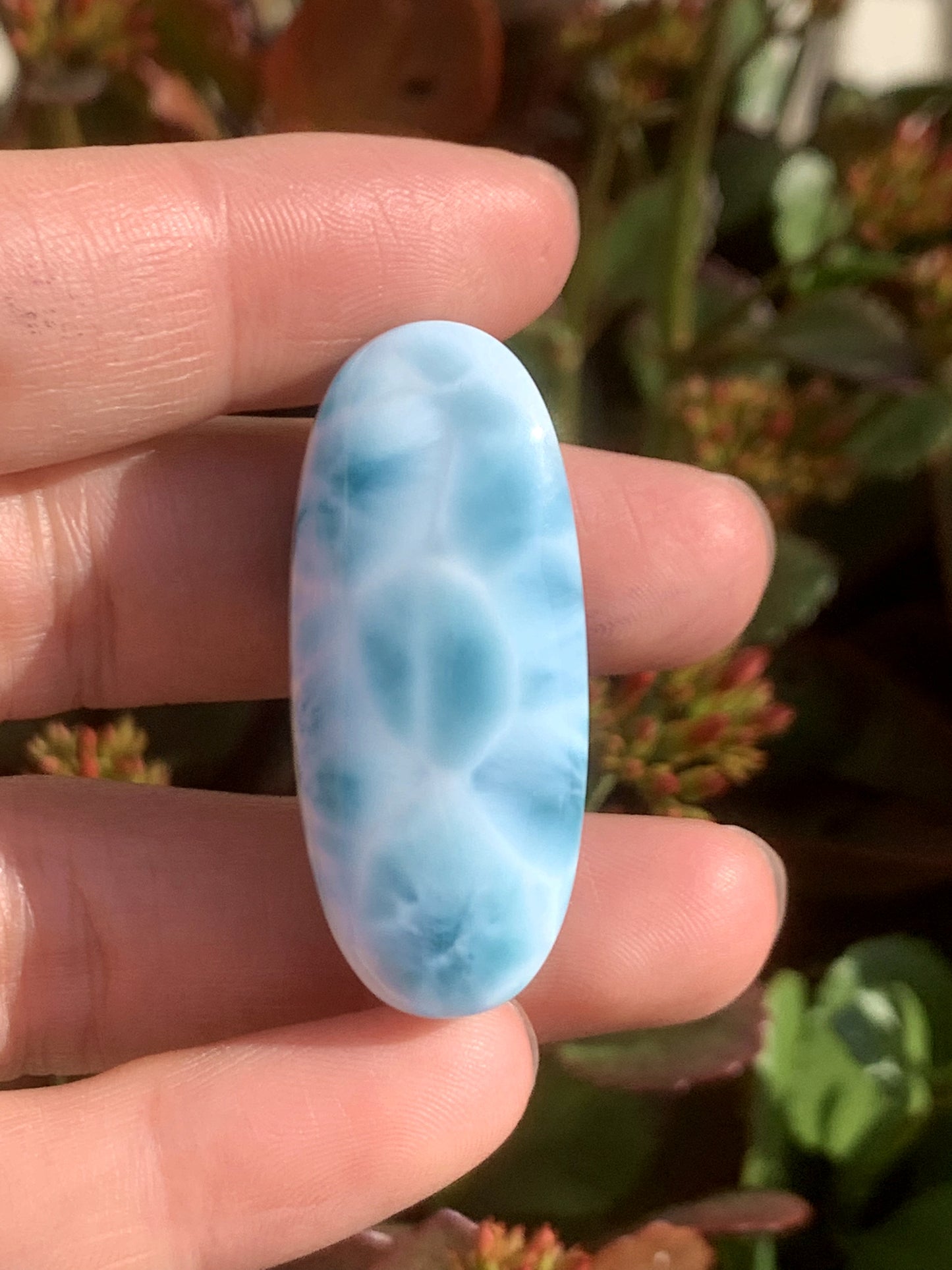 AAA+ Natural Authentic Dominican Larimar Pendant,Gems Jewelry,Gems Pendant,Crystal Pendant ET740