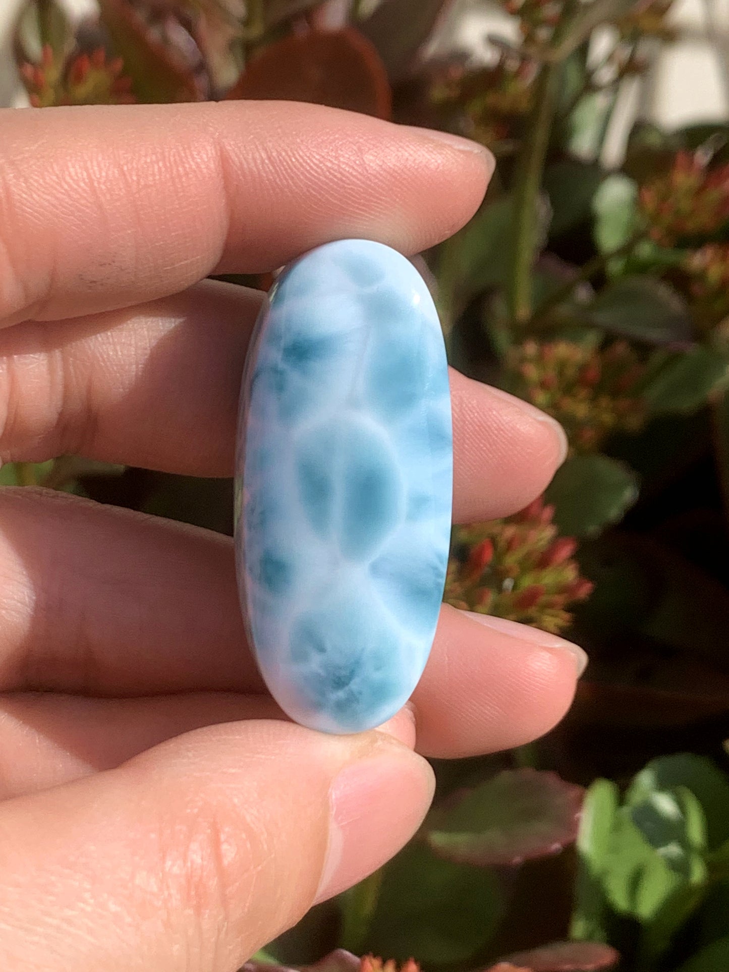 AAA+ Natural Authentic Dominican Larimar Pendant,Gems Jewelry,Gems Pendant,Crystal Pendant ET740