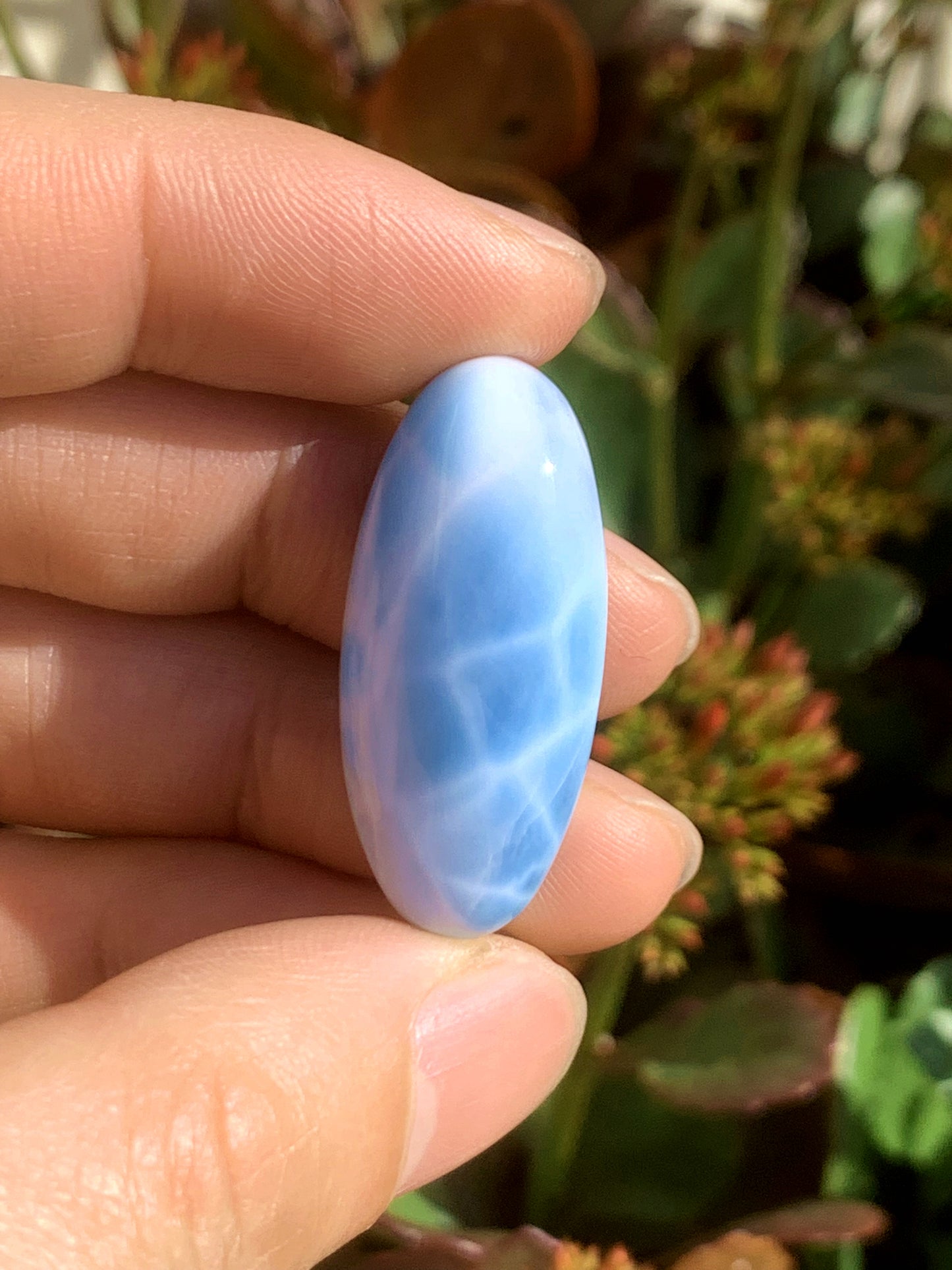 AAA+ Natural Authentic Dominican Larimar Pendant,Gems Jewelry,Gems Pendant,Crystal Pendant ET742