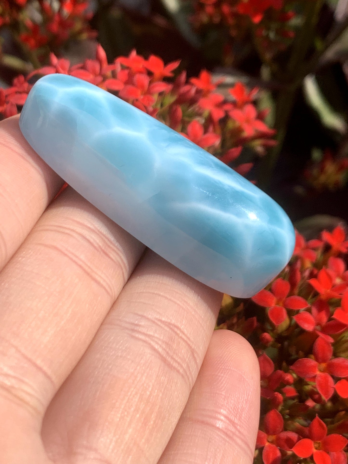 AAAA+ Natural Authentic Dominican Larimar Pendant,Gems Jewelry,Gems Pendant,Crystal Pendant ET748