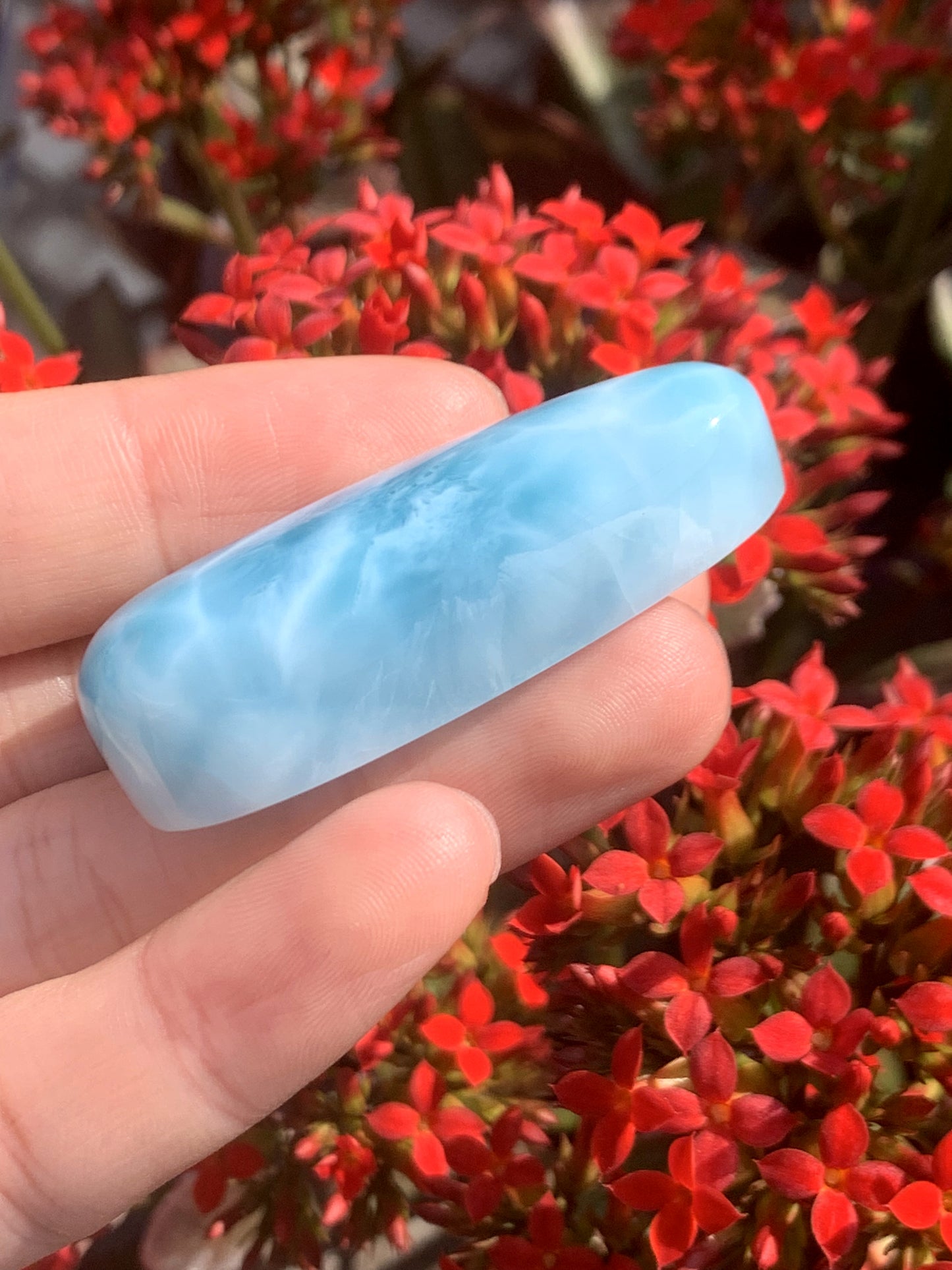 AAAA+ Natural Authentic Dominican Larimar Pendant,Gems Jewelry,Gems Pendant,Crystal Pendant ET748