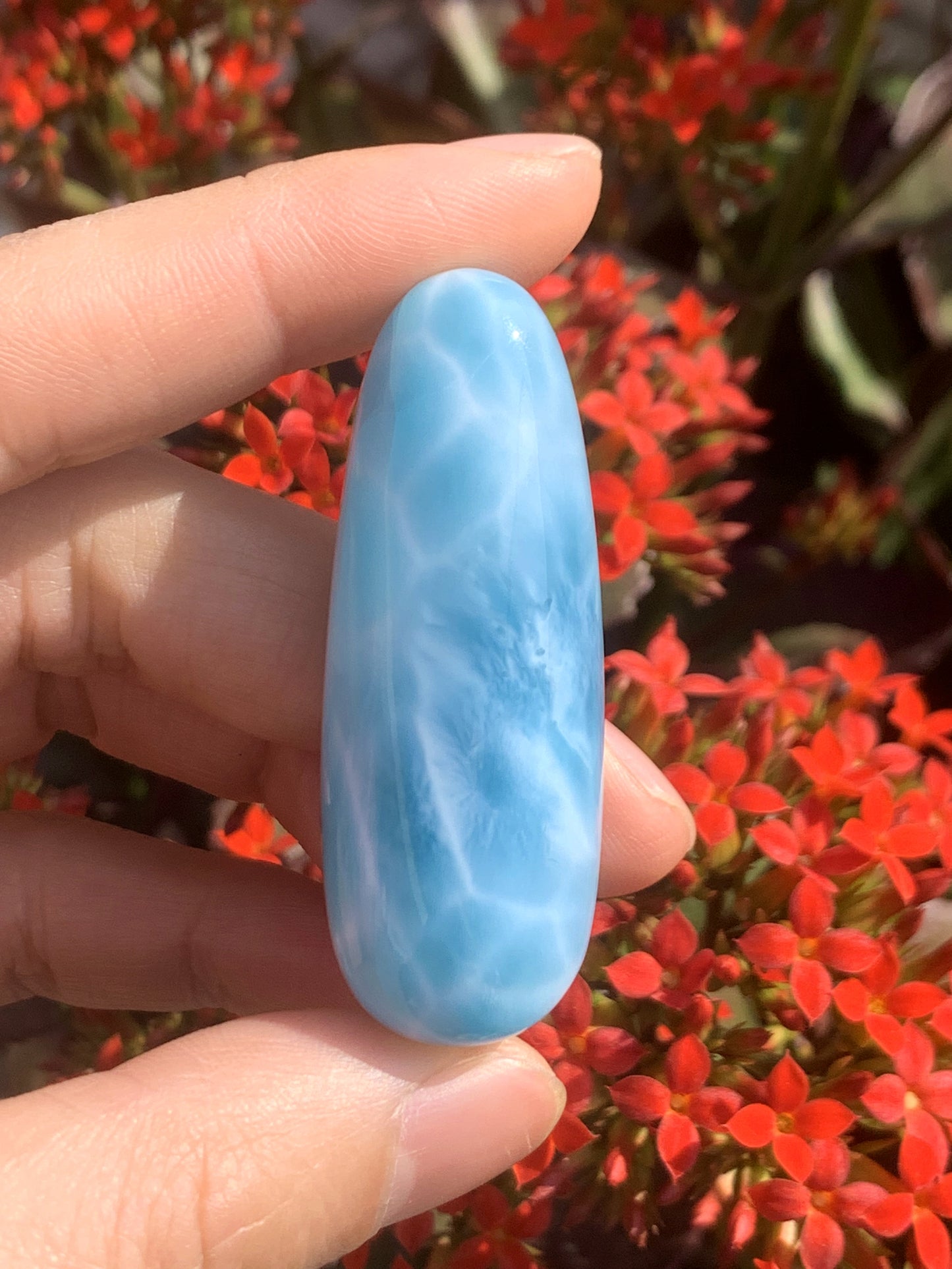 AAAA+ Natural Authentic Dominican Larimar Pendant,Gems Jewelry,Gems Pendant,Crystal Pendant ET748