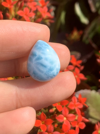 AAA+ Natural Authentic Dominican Larimar Pendant,Gems Jewelry,Gems Pendant,Crystal Pendant ET751