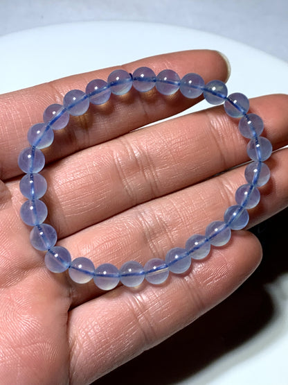 AAAA Natural Authentic Aquamarine Bracelet,March Birthstone,Crystal Bracelet,Handmade Jewelry,Gems Bracelet,Personalized Jewelry,14mm Bracelet ET765