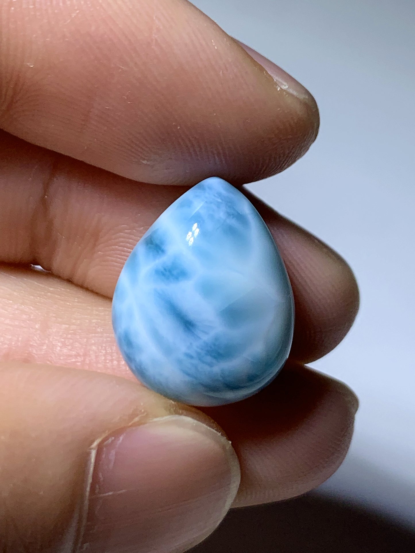 AAA+ Natural Authentic Dominican Larimar Pendant,Gems Jewelry,Gems Pendant,Crystal Pendant ET751