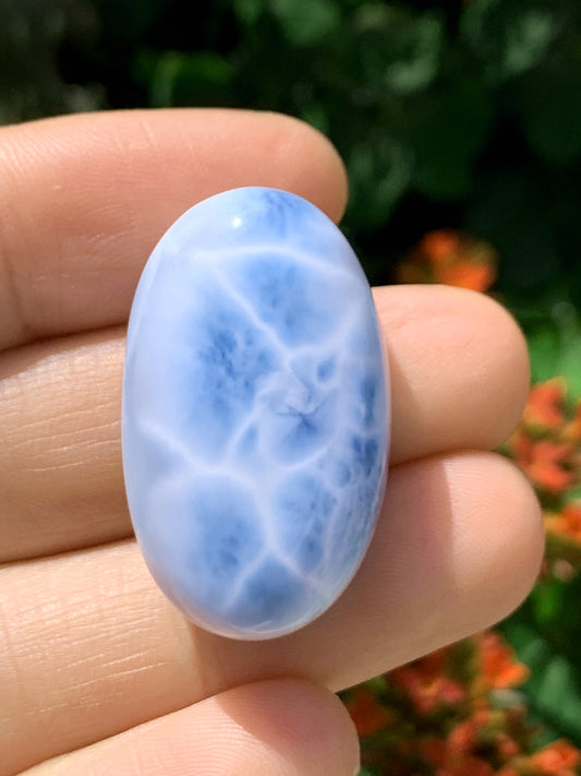 AAA Natural Authentic Dominican Larimar Pendant,Gems Jewelry,Gems Pendant,Crystal Pendant ET766