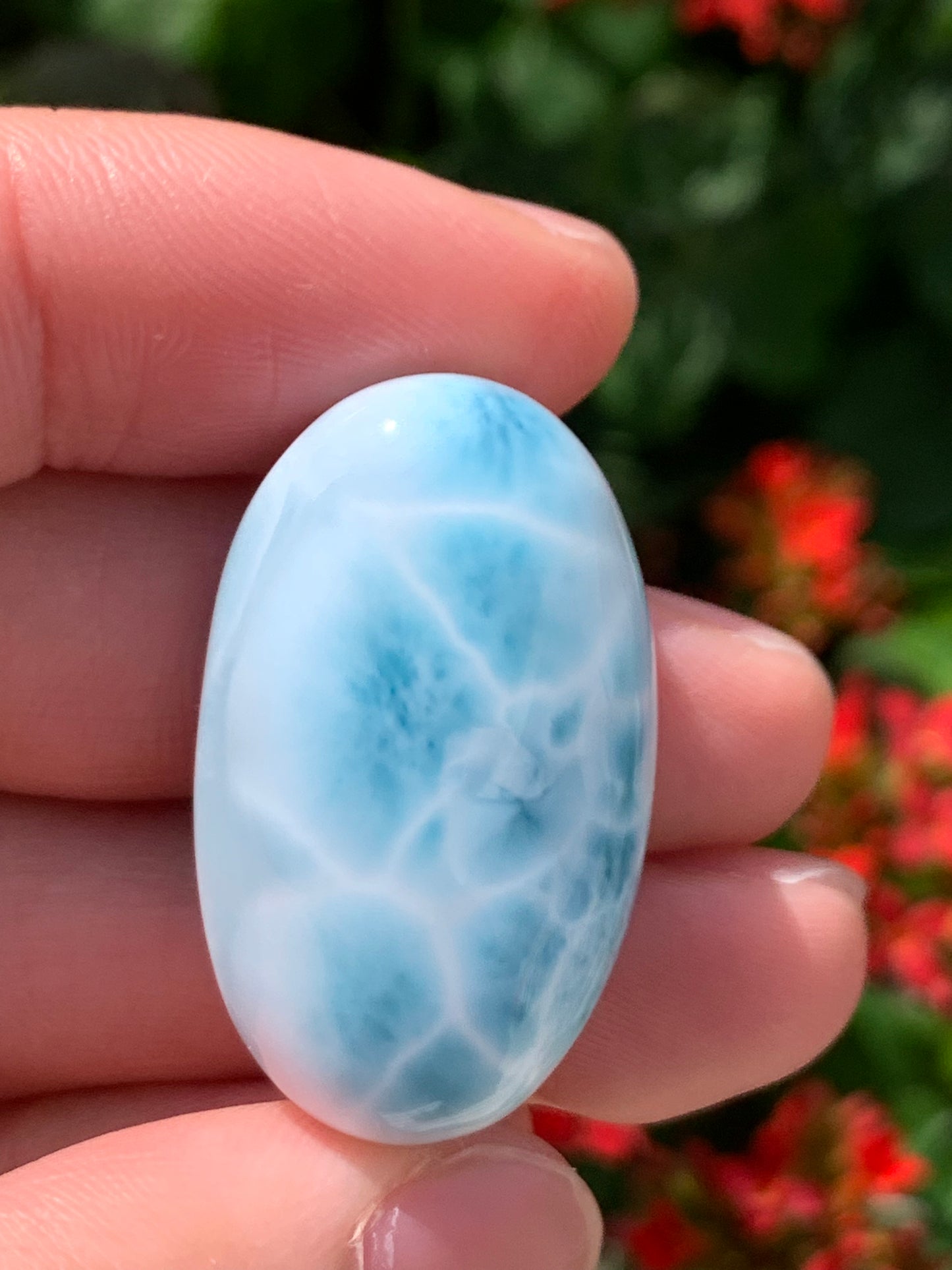 AAA Natural Authentic Dominican Larimar Pendant,Gems Jewelry,Gems Pendant,Crystal Pendant ET766