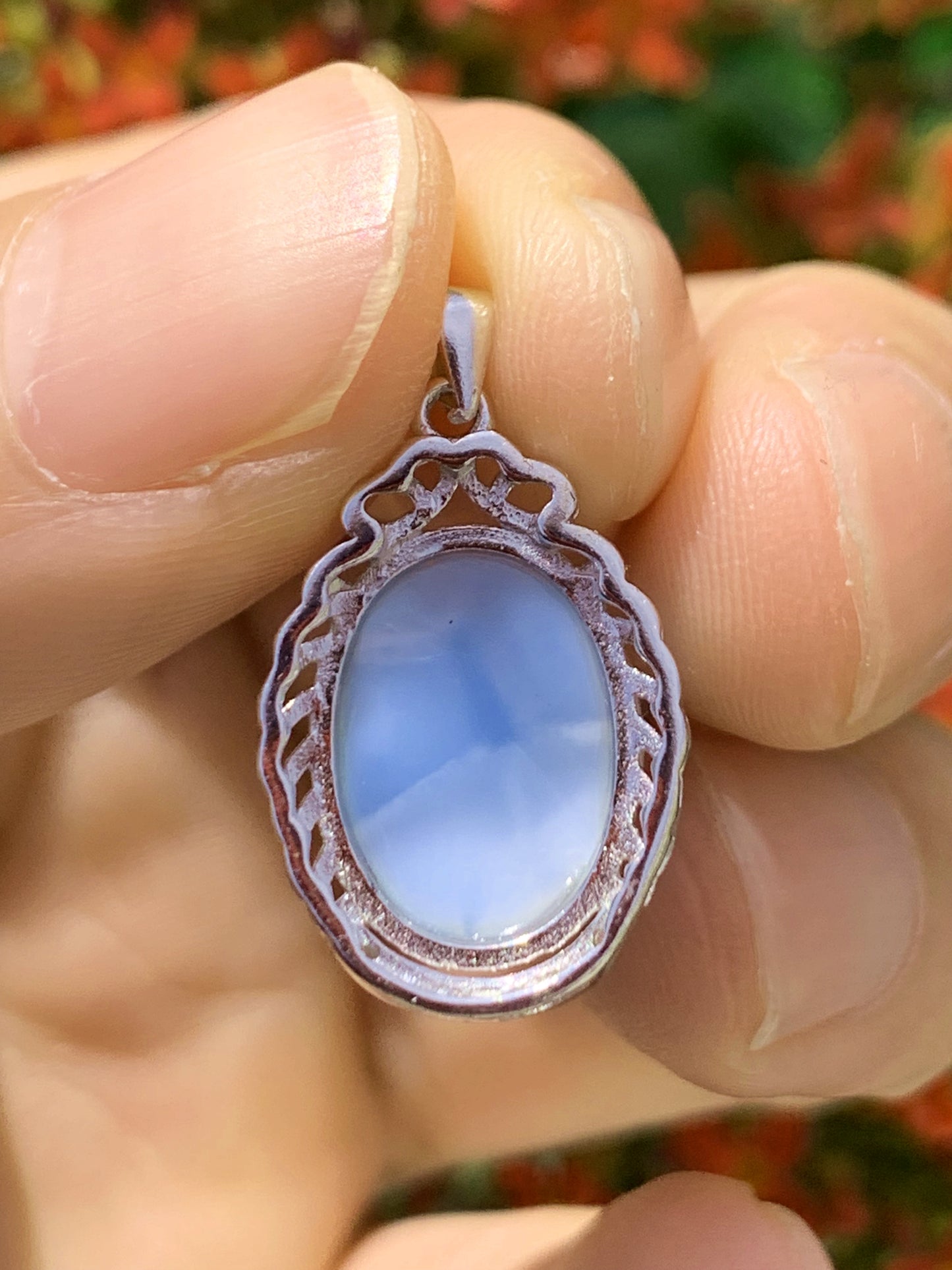 AAA+ Natural Authentic Dominican Larimar Pendant,Gems Jewelry,Gems Pendant,Crystal Pendant ET775