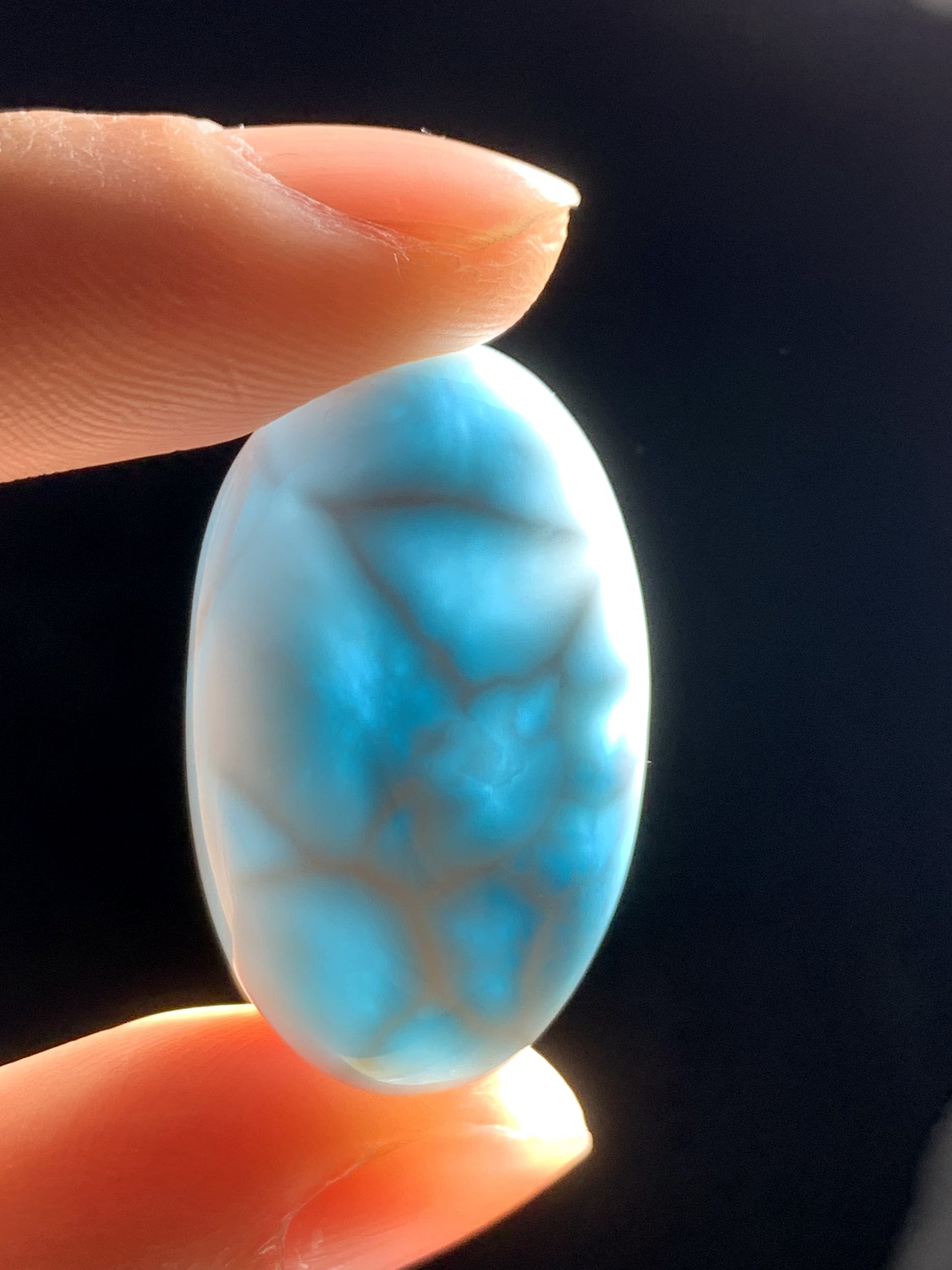 AAA Natural Authentic Dominican Larimar Pendant,Gems Jewelry,Gems Pendant,Crystal Pendant ET766