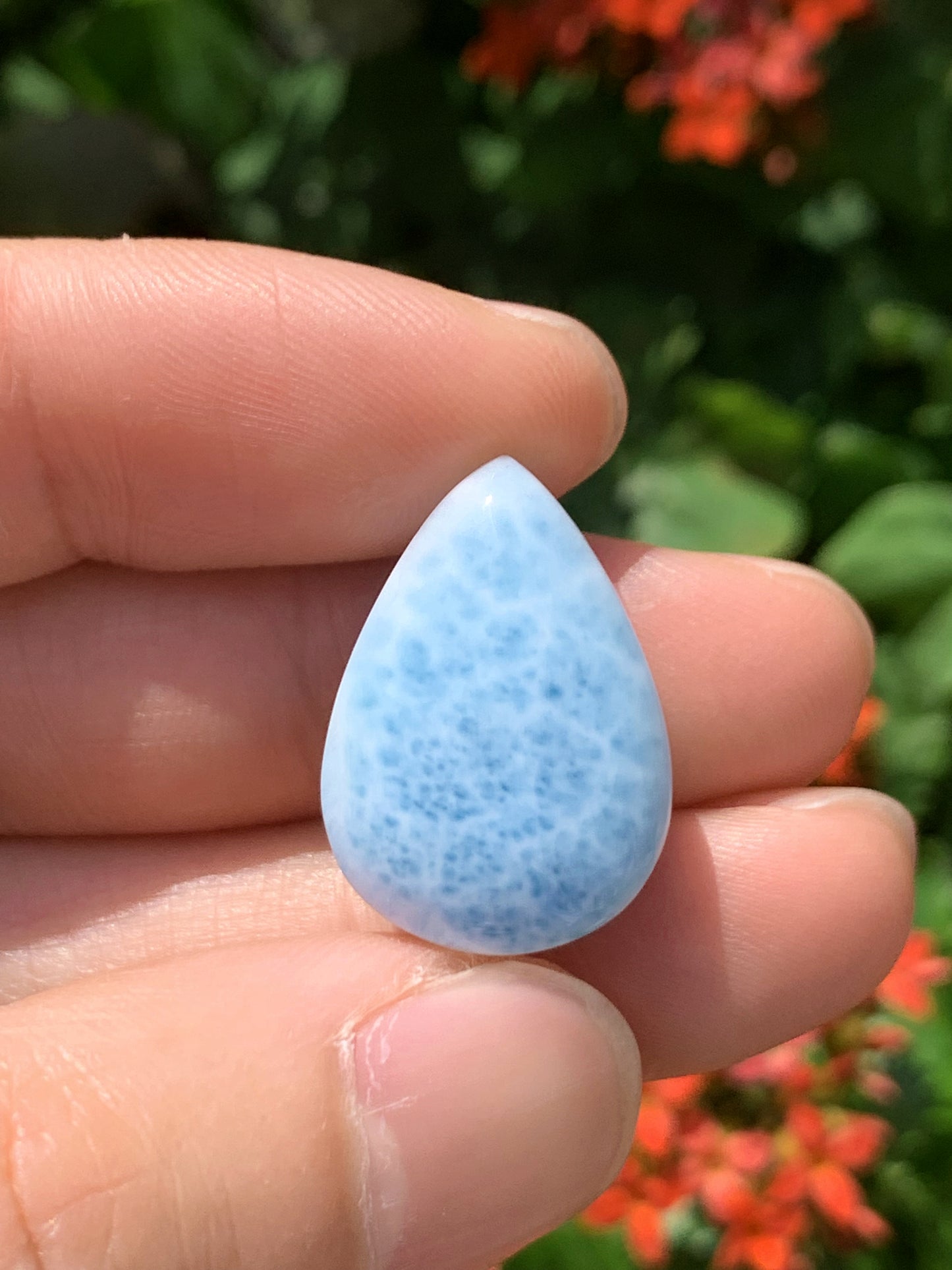 AAA Natural Authentic Dominican Larimar Pendant,Gems Jewelry,Gems Pendant,Crystal Pendant ET784