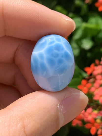 AAA+ Natural Authentic Dominican Larimar Pendant,Gems Jewelry,Gems Pendant,Crystal Pendant ET788