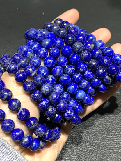 Lapis Lazuli,Natural Lapis Lazuli Gemstone Bracelet,Soothing Bracelet Crystal Stone Bracelet,9mm Bracelet,Afghan Lapis Lazuli Bracelet ET789