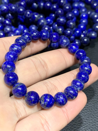 Lapis Lazuli,Natural Lapis Lazuli Gemstone Bracelet,Soothing Bracelet Crystal Stone Bracelet,9mm Bracelet,Afghan Lapis Lazuli Bracelet ET789