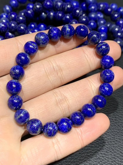 Lapis Lazuli,Natural Lapis Lazuli Gemstone Bracelet,Soothing Bracelet Crystal Stone Bracelet,9mm Bracelet,Afghan Lapis Lazuli Bracelet ET789