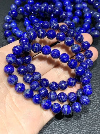 Lapis Lazuli,Natural Lapis Lazuli Gemstone Bracelet,Soothing Bracelet Crystal Stone Bracelet,9mm Bracelet,Afghan Lapis Lazuli Bracelet ET789