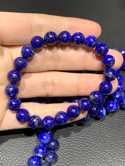 Lapis Lazuli,Natural Lapis Lazuli Gemstone Bracelet,Soothing Bracelet Crystal Stone Bracelet,9mm Bracelet,Afghan Lapis Lazuli Bracelet ET789