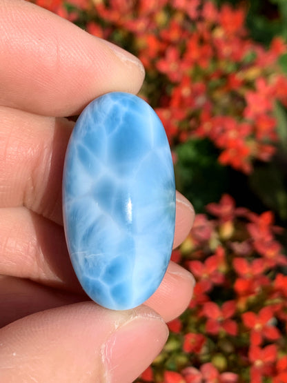 AAA Natural Authentic Dominican Larimar Pendant,Gems Jewelry,Gems Pendant,Crystal Pendant,ET796