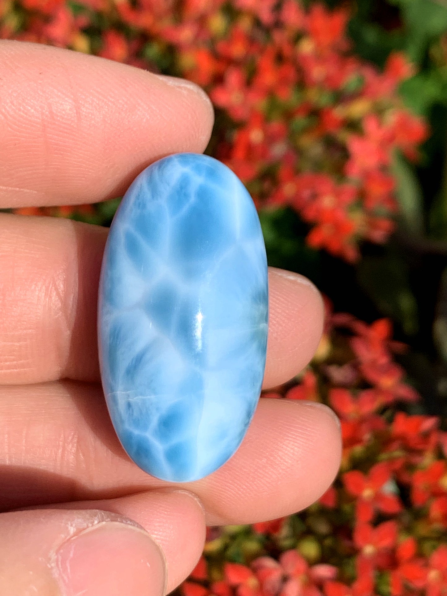 AAA Natural Authentic Dominican Larimar Pendant,Gems Jewelry,Gems Pendant,Crystal Pendant,ET796