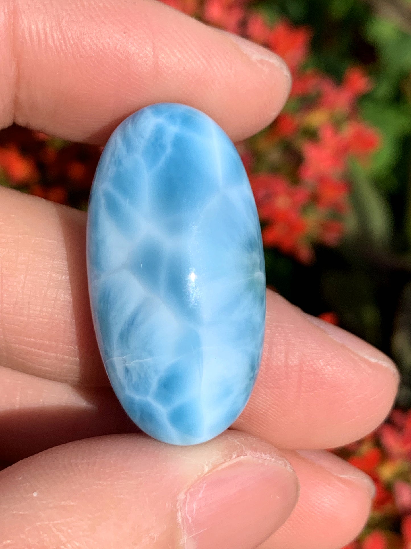 AAA Natural Authentic Dominican Larimar Pendant,Gems Jewelry,Gems Pendant,Crystal Pendant,ET796