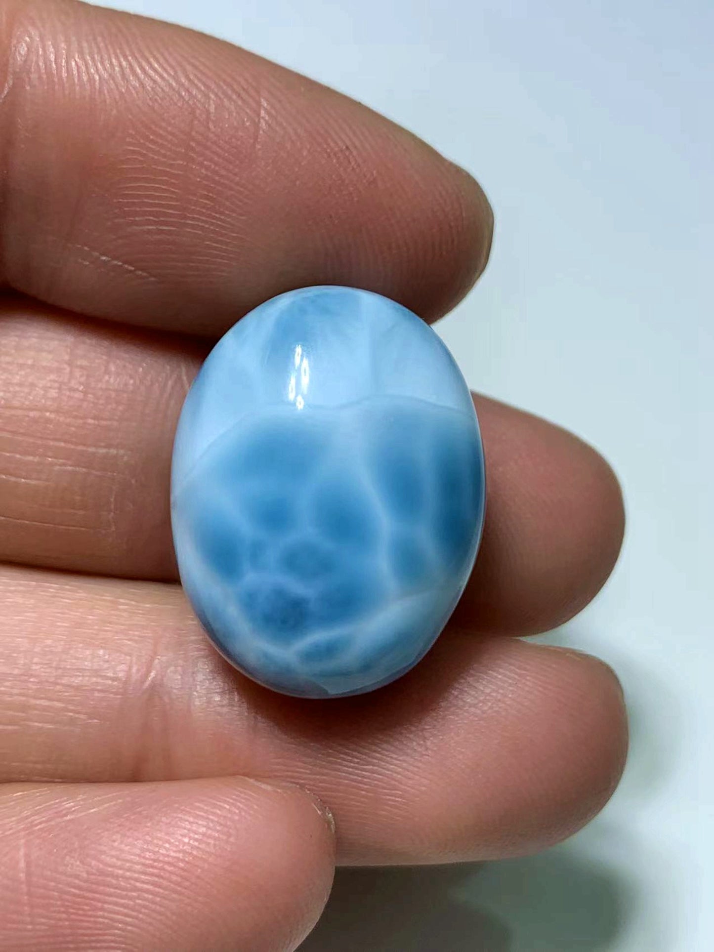 AAA+ Natural Authentic Dominican Larimar Pendant,Gems Jewelry,Gems Pendant,Crystal Pendant ET788