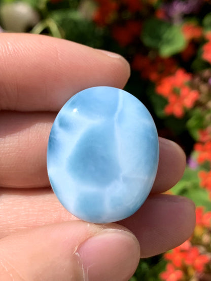 AAAA Natural Authentic Dominican Larimar Pendant,Larimar Necklace,Crystal Pendant,Gems Pendant ET298