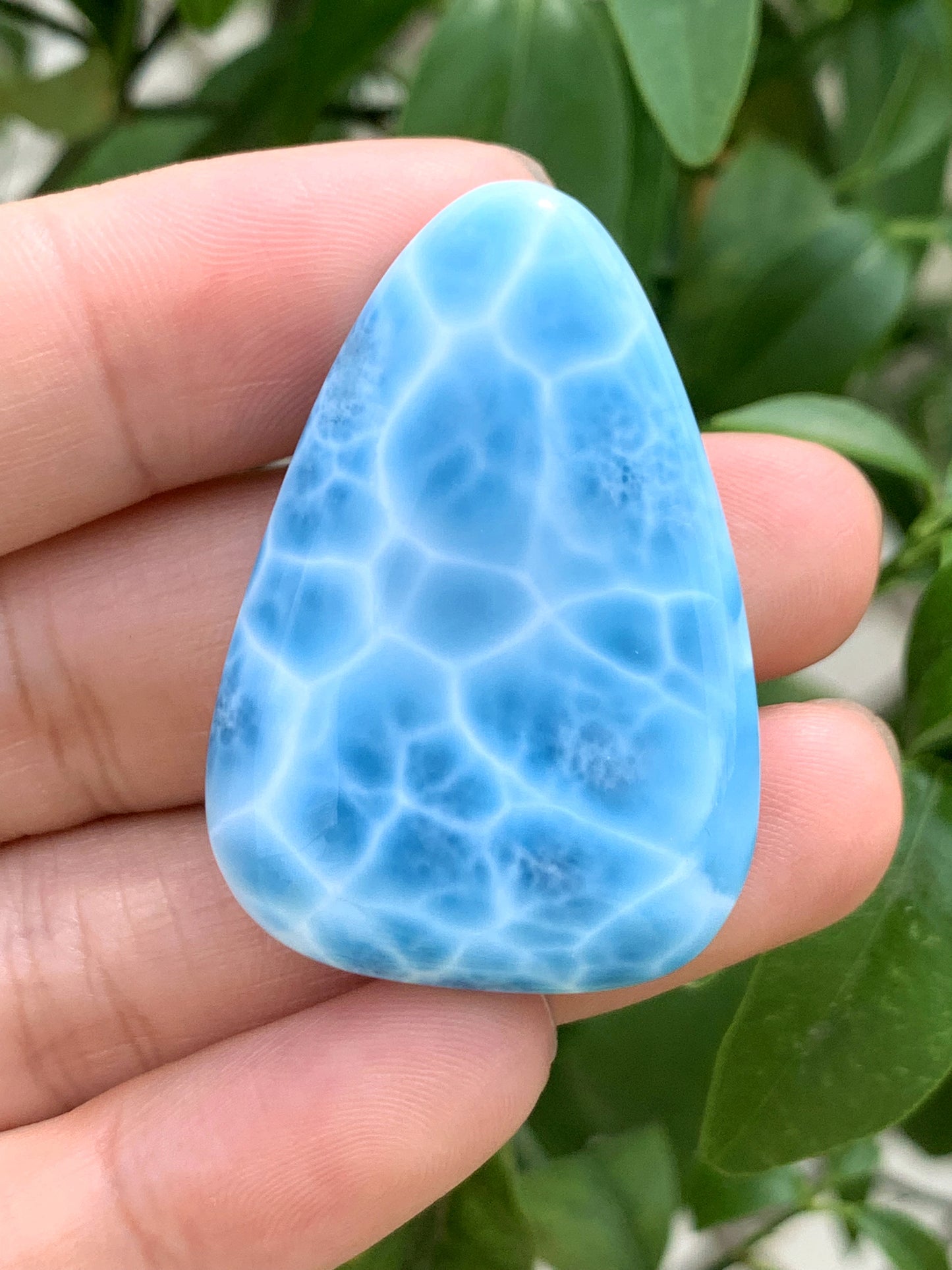 AAAA+ Natural Authentic Dominican Larimar Pendant,Gems Jewelry,Gems Pendant,Crystal Pendant ET772