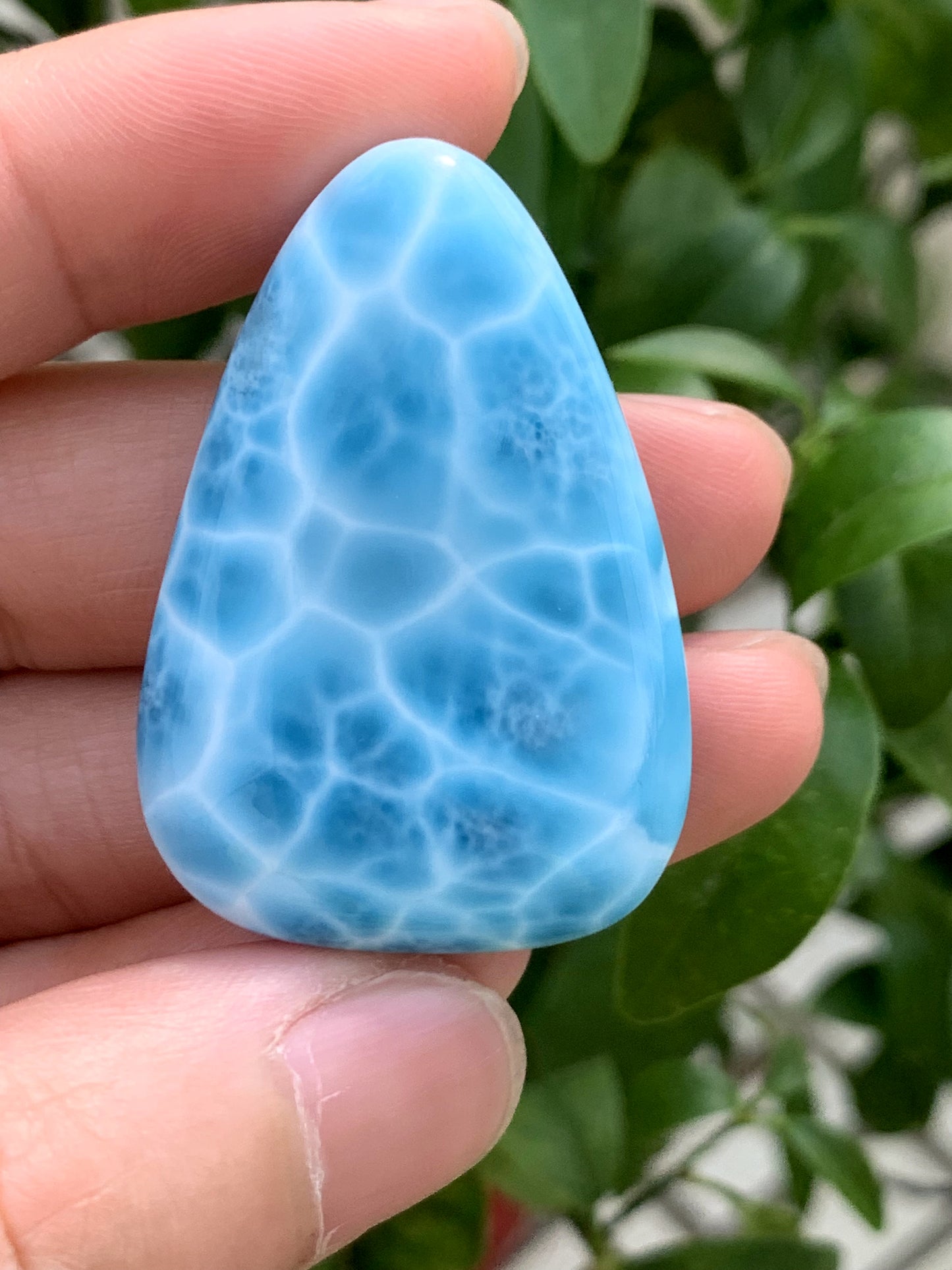 AAAA+ Natural Authentic Dominican Larimar Pendant,Gems Jewelry,Gems Pendant,Crystal Pendant ET772