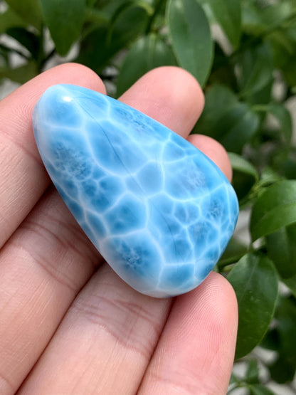 AAAA+ Natural Authentic Dominican Larimar Pendant,Gems Jewelry,Gems Pendant,Crystal Pendant ET772