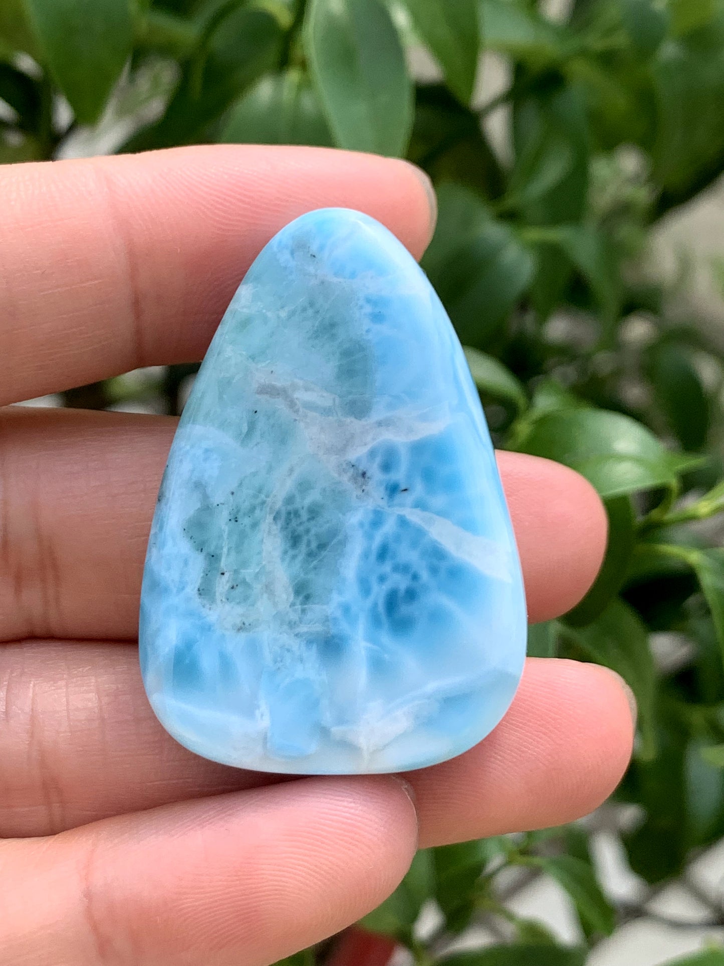 AAAA+ Natural Authentic Dominican Larimar Pendant,Gems Jewelry,Gems Pendant,Crystal Pendant ET772