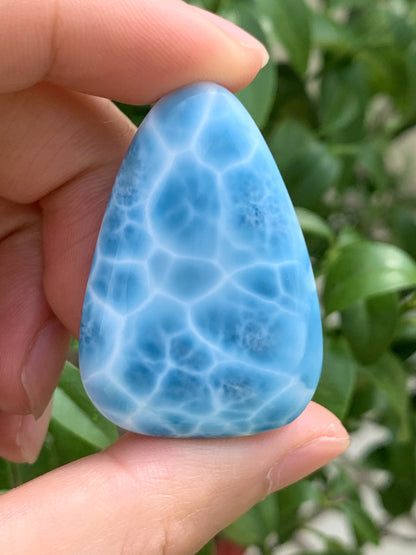 AAAA+ Natural Authentic Dominican Larimar Pendant,Gems Jewelry,Gems Pendant,Crystal Pendant ET772