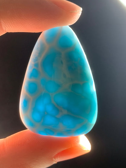 AAAA+ Natural Authentic Dominican Larimar Pendant,Gems Jewelry,Gems Pendant,Crystal Pendant ET772