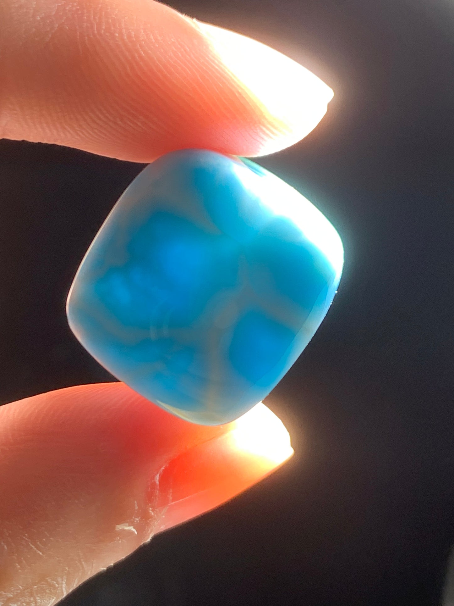 AAA Natural Authentic Dominican Larimar Pendant,Gems Jewelry,Gems Pendant,Crystal Pendant,ET832