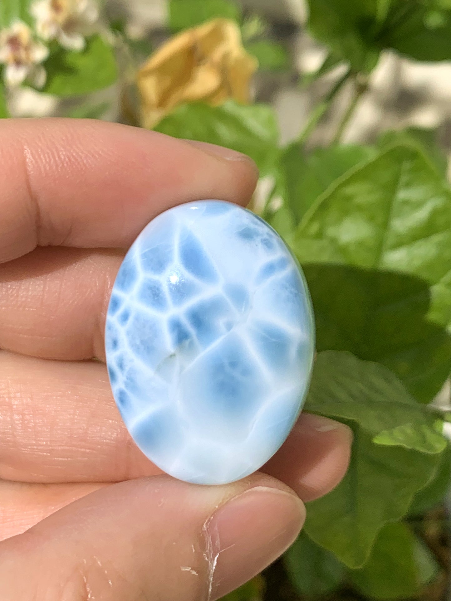 AAA Natural Authentic Dominican Larimar Pendant,Gems Jewelry,Gems Pendant,Crystal Pendant,ET829