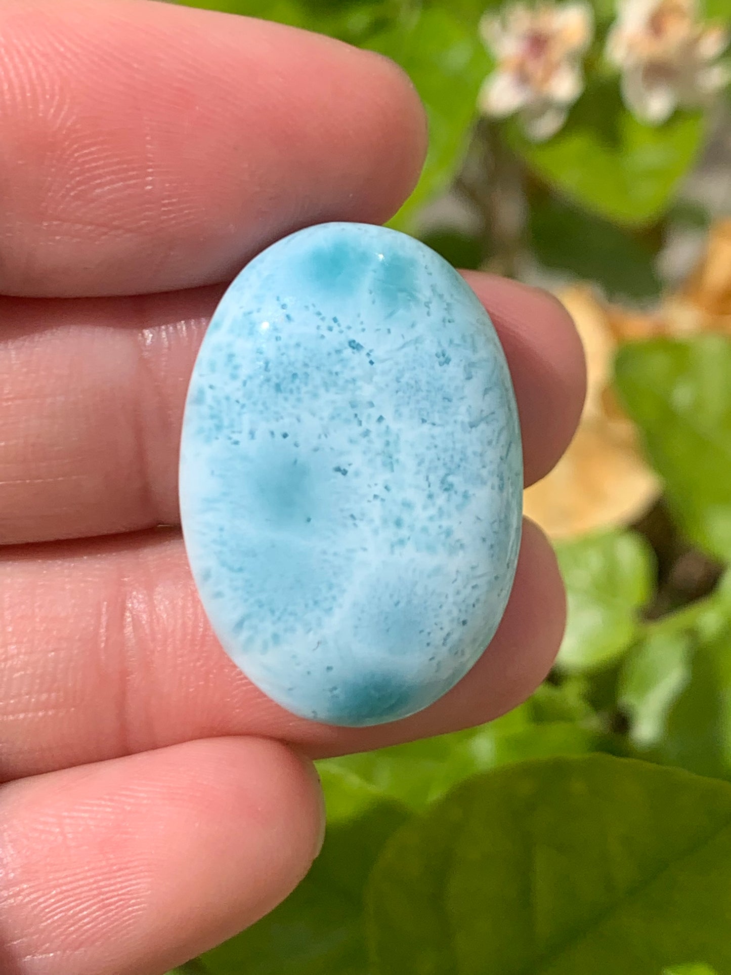 AAA Natural Authentic Dominican Larimar Pendant,Larimar Necklace,Crystal Pendant,Gems Pendant ET842