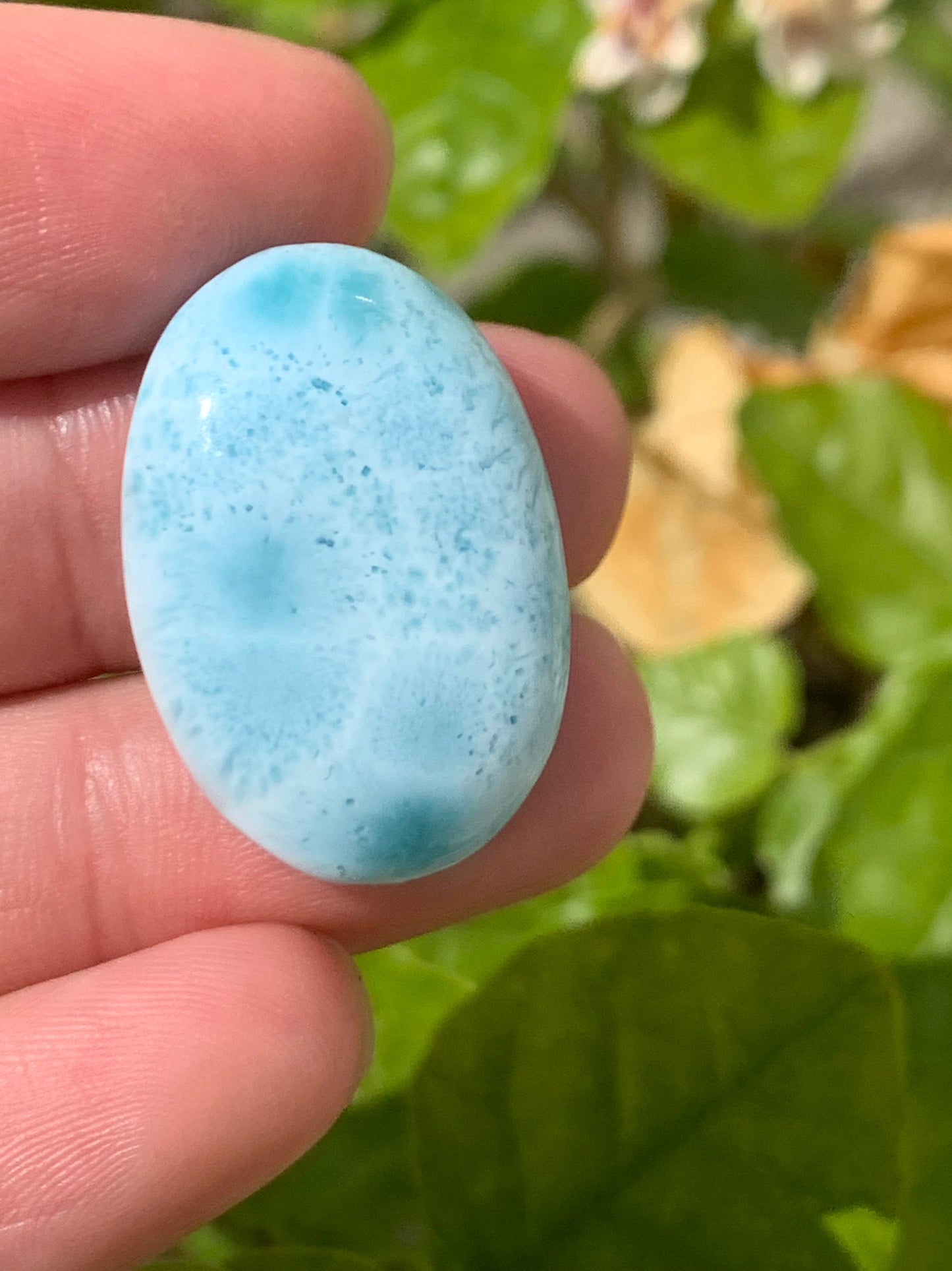 AAA Natural Authentic Dominican Larimar Pendant,Larimar Necklace,Crystal Pendant,Gems Pendant ET842