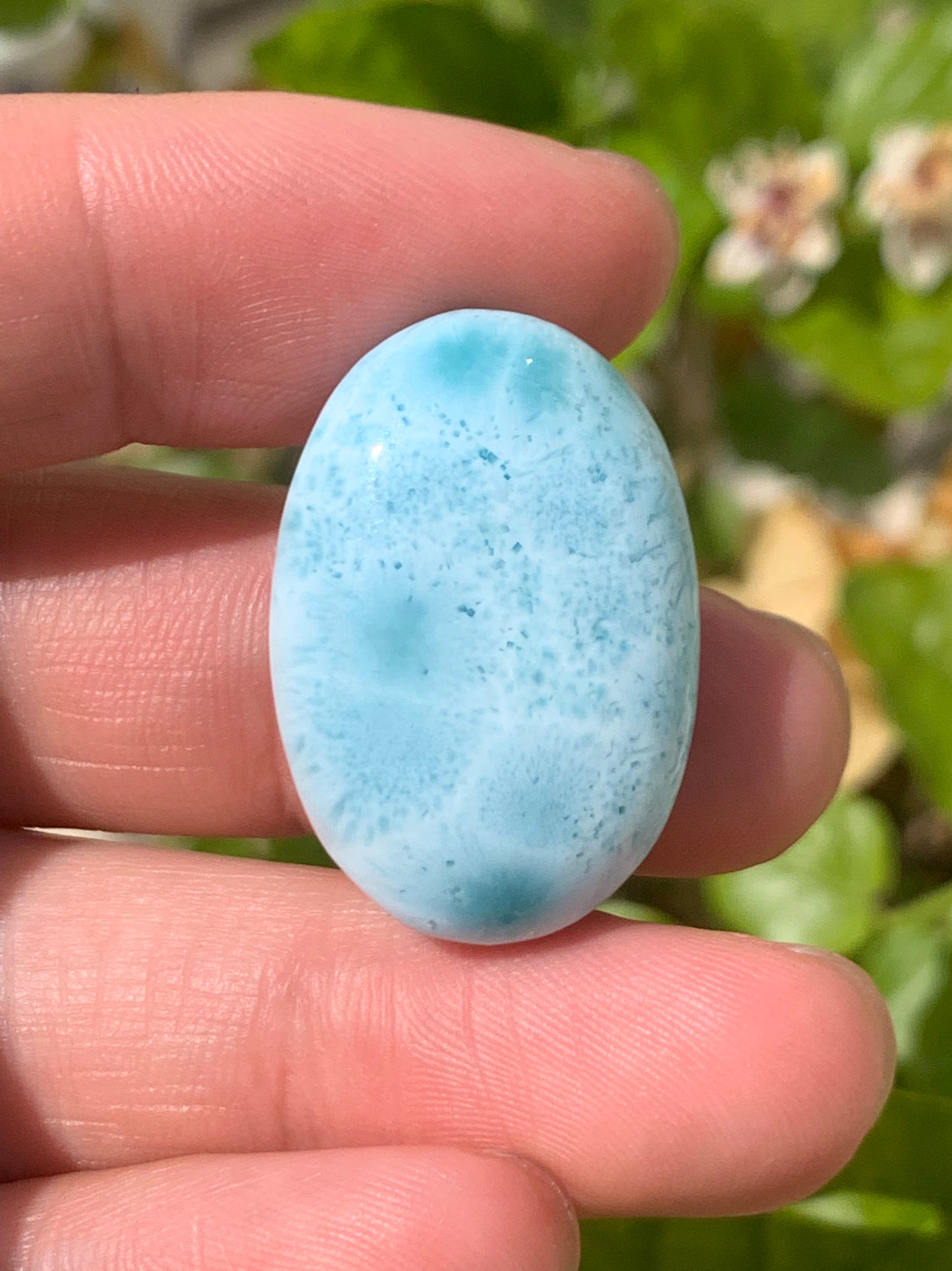 AAA Natural Authentic Dominican Larimar Pendant,Larimar Necklace,Crystal Pendant,Gems Pendant ET842