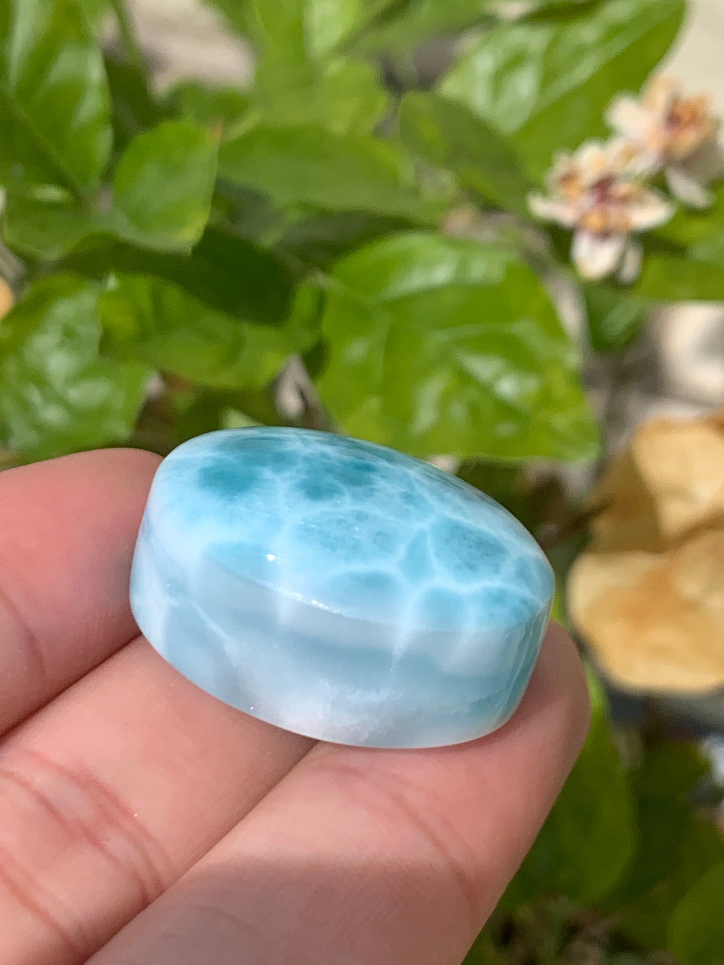 AAA Natural Authentic Dominican Larimar Pendant,Larimar Necklace,Crystal Pendant,Gems Pendant ET843