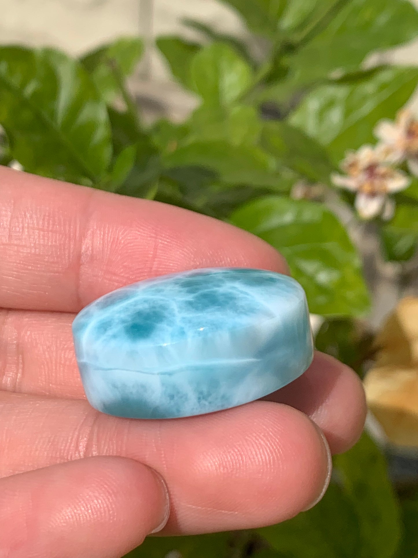 AAA Natural Authentic Dominican Larimar Pendant,Larimar Necklace,Crystal Pendant,Gems Pendant ET843