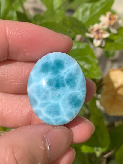 AAA Natural Authentic Dominican Larimar Pendant,Larimar Necklace,Crystal Pendant,Gems Pendant ET843