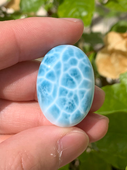 AAAA Natural Authentic Dominican Larimar Pendant,Larimar Necklace,Crystal Pendant,Gems Pendant ET846