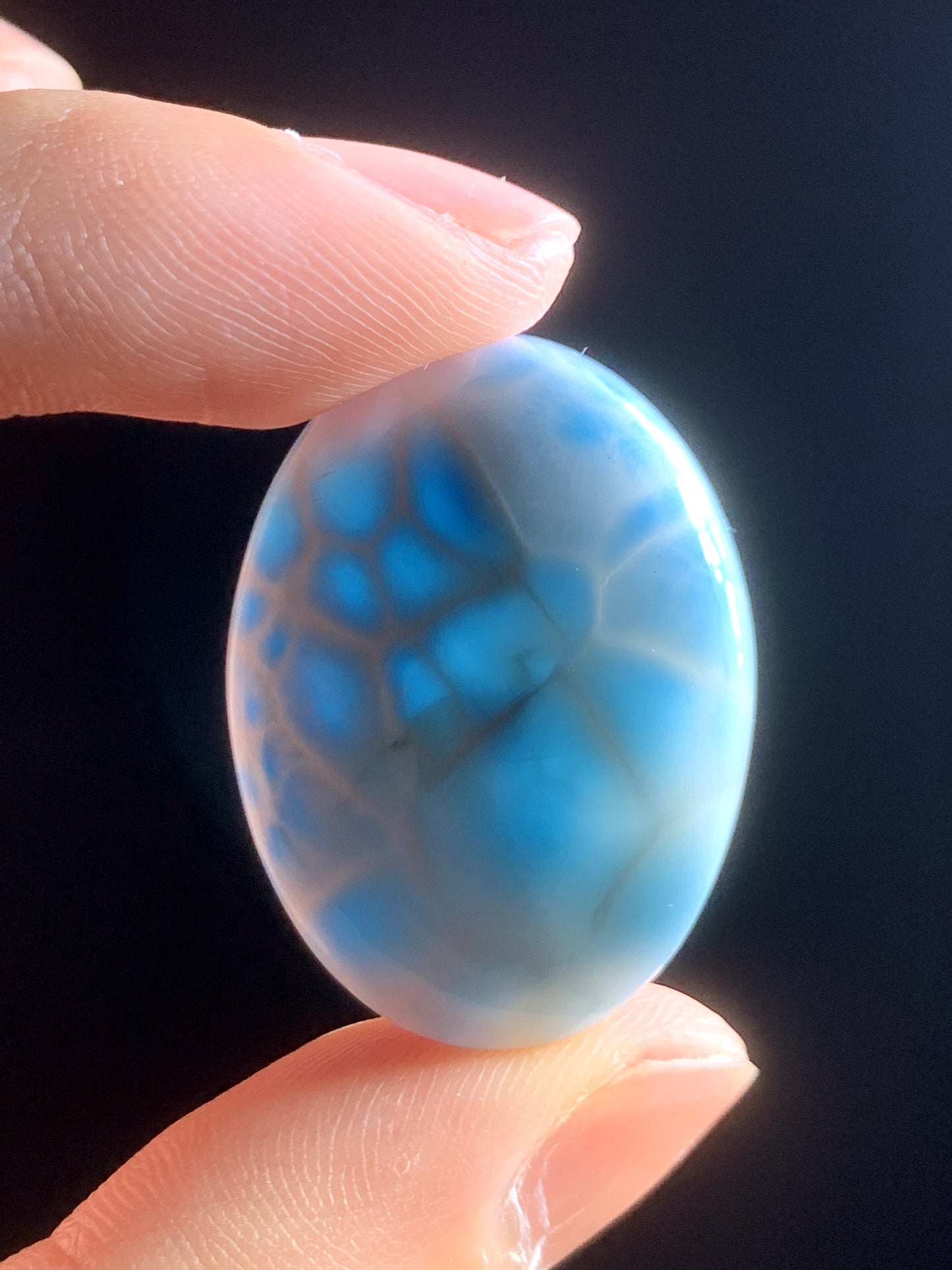 AAA Natural Authentic Dominican Larimar Pendant,Gems Jewelry,Gems Pendant,Crystal Pendant,ET829