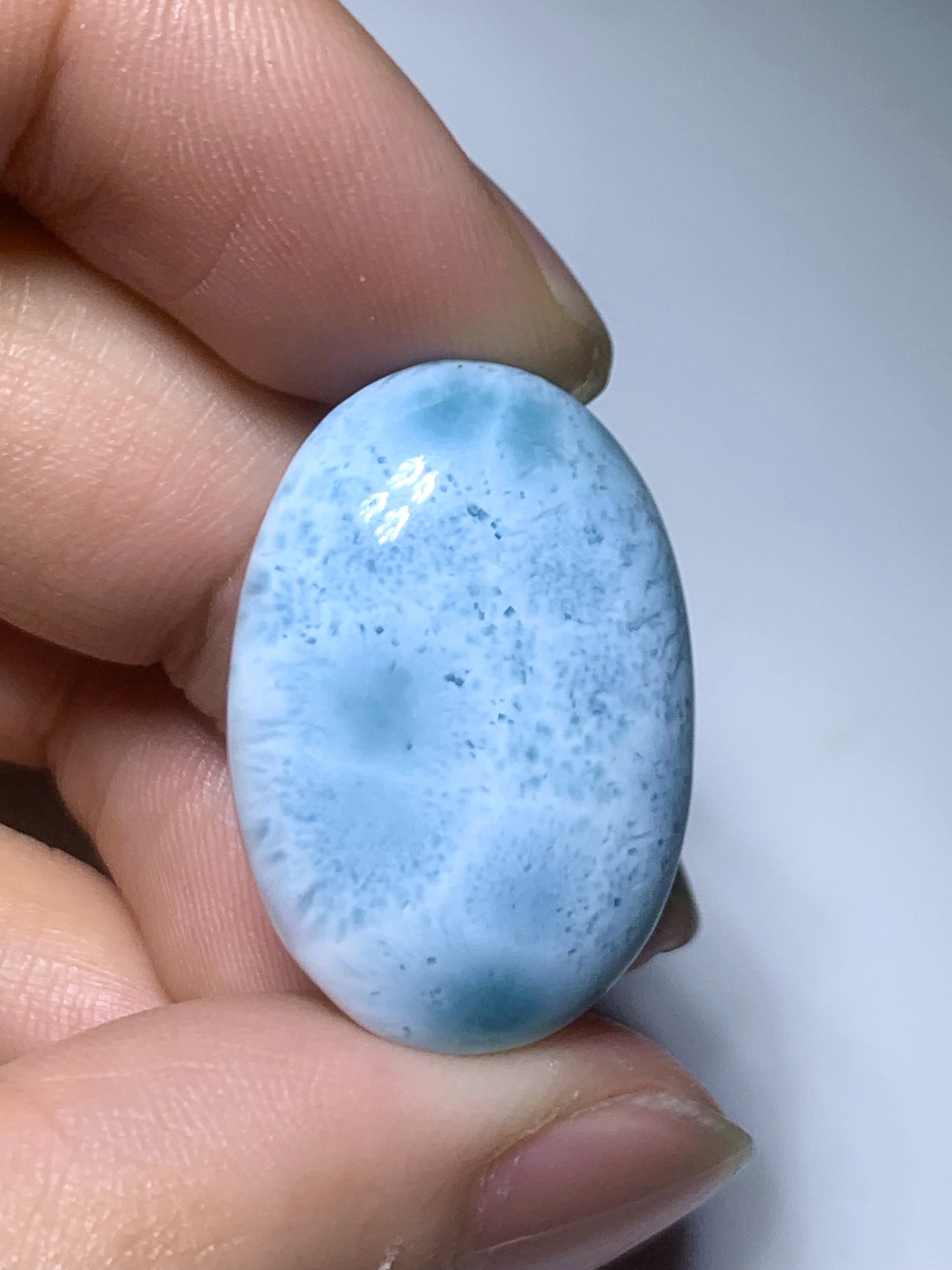 AAA Natural Authentic Dominican Larimar Pendant,Larimar Necklace,Crystal Pendant,Gems Pendant ET842