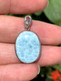 AAA Natural Authentic Dominican Larimar Pendant,Gems Jewelry,Gems Pendant,Crystal Pendant,ET864