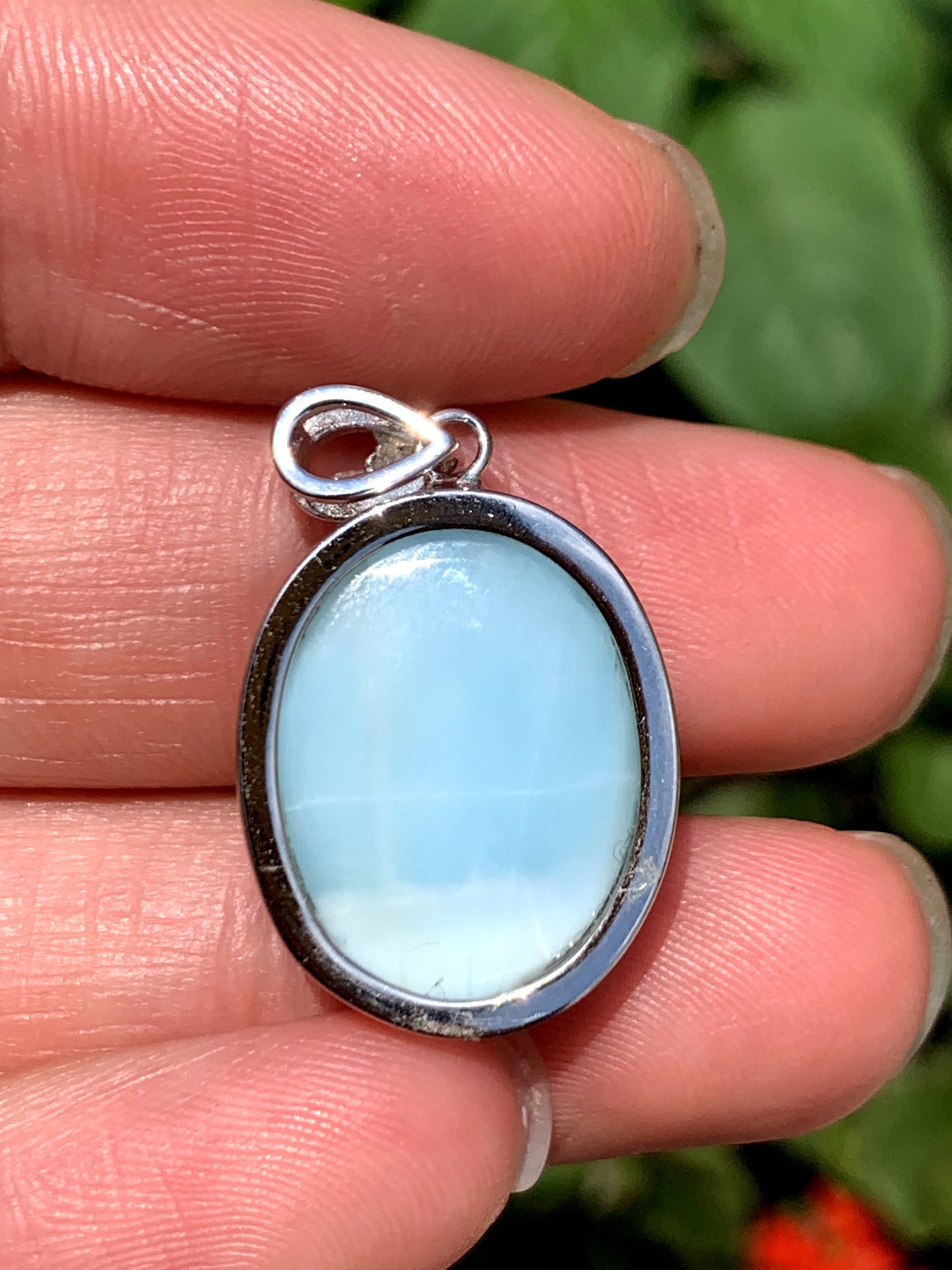 AAA Natural Authentic Dominican Larimar Pendant,Gems Jewelry,Gems Pendant,Crystal Pendant,ET864