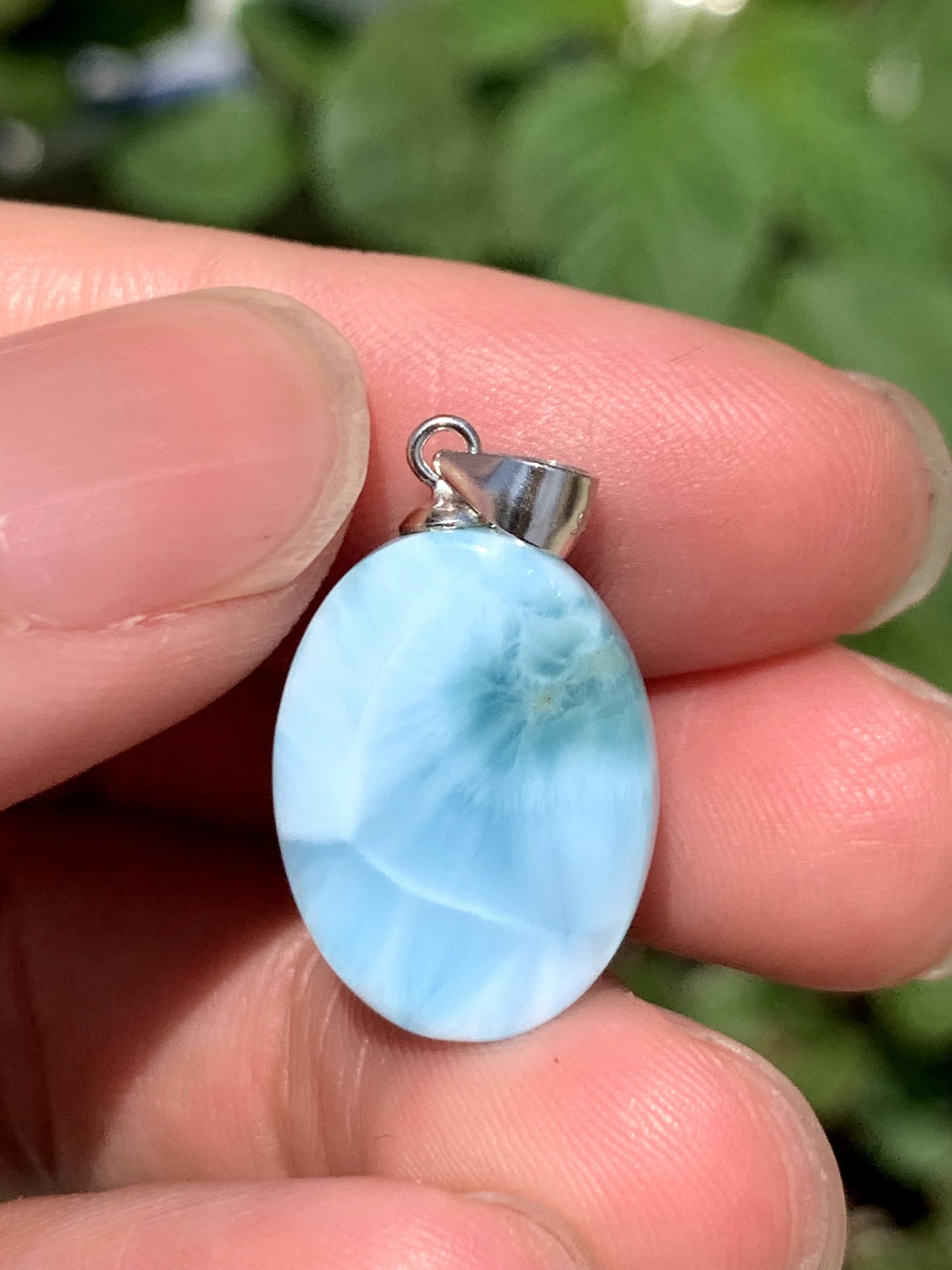 AAA Natural Authentic Dominican Larimar Pendant,Gems Jewelry,Gems Pendant,Crystal Pendant,ET869