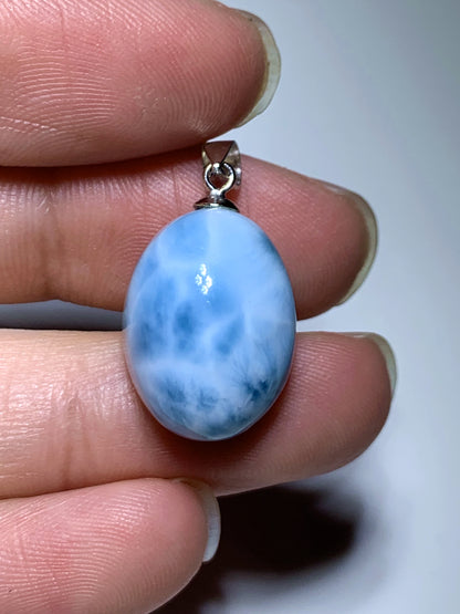 AAA Natural Authentic Dominican Larimar Pendant,Gems Jewelry,Gems Pendant,Crystal Pendant,ET869